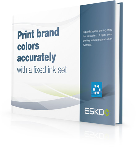 Imprima com precisão cores de marca com um conjunto fixo de tintas