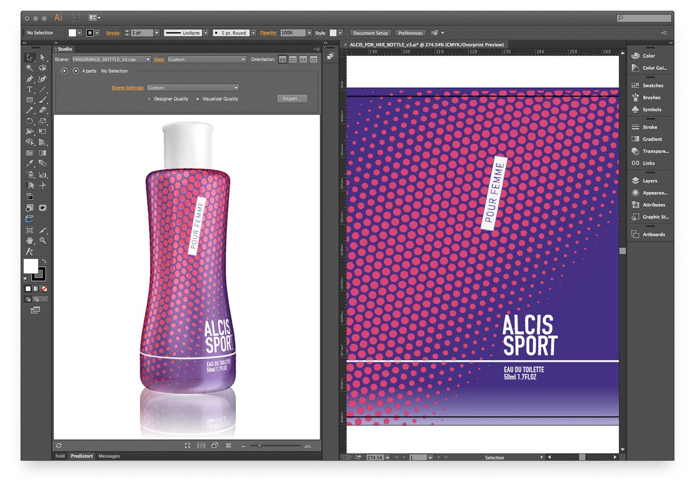 Studio for shrink sleeves