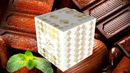 Chocolate Gold - Scodix foil, embossing and varnish applications added to Esko Studio software