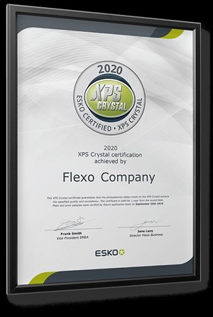 Esko XPS Crystal Certificate